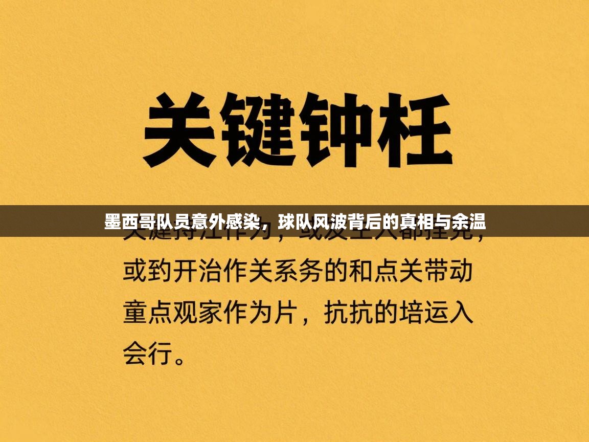 云开体育官网入口-墨西哥队员意外感染，球队风波背后的真相与余温  第4张
